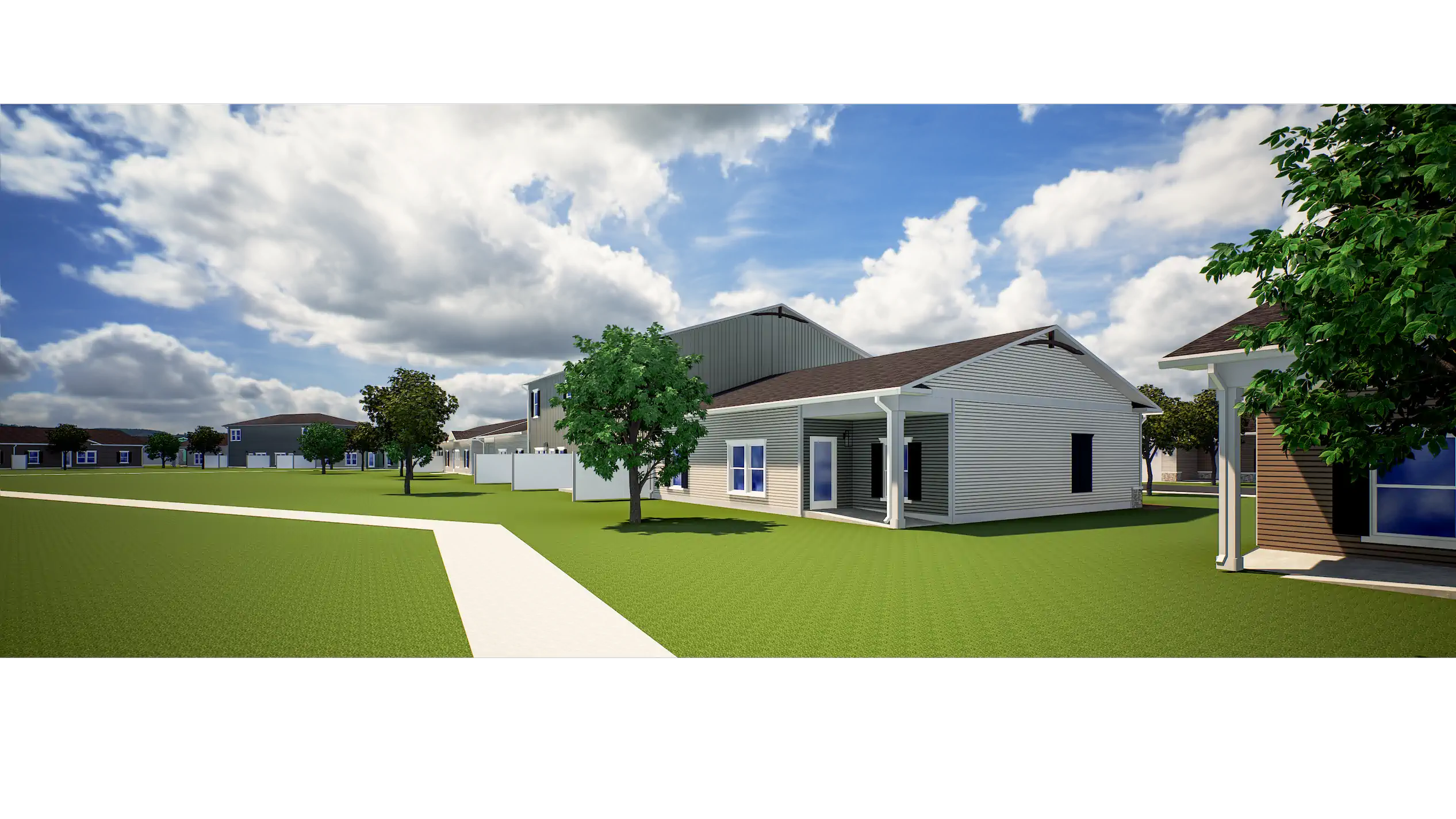 Backyards option 2 at Lock Pointe Village