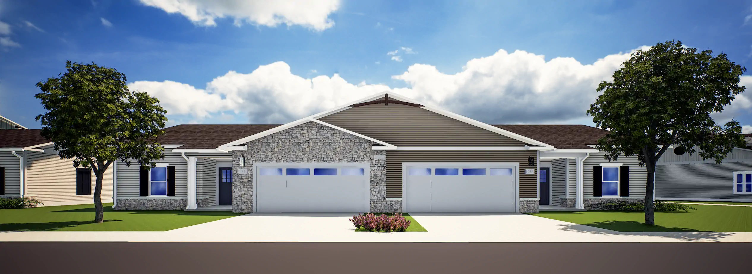 Building A or K front exterior at Lock Pointe Village