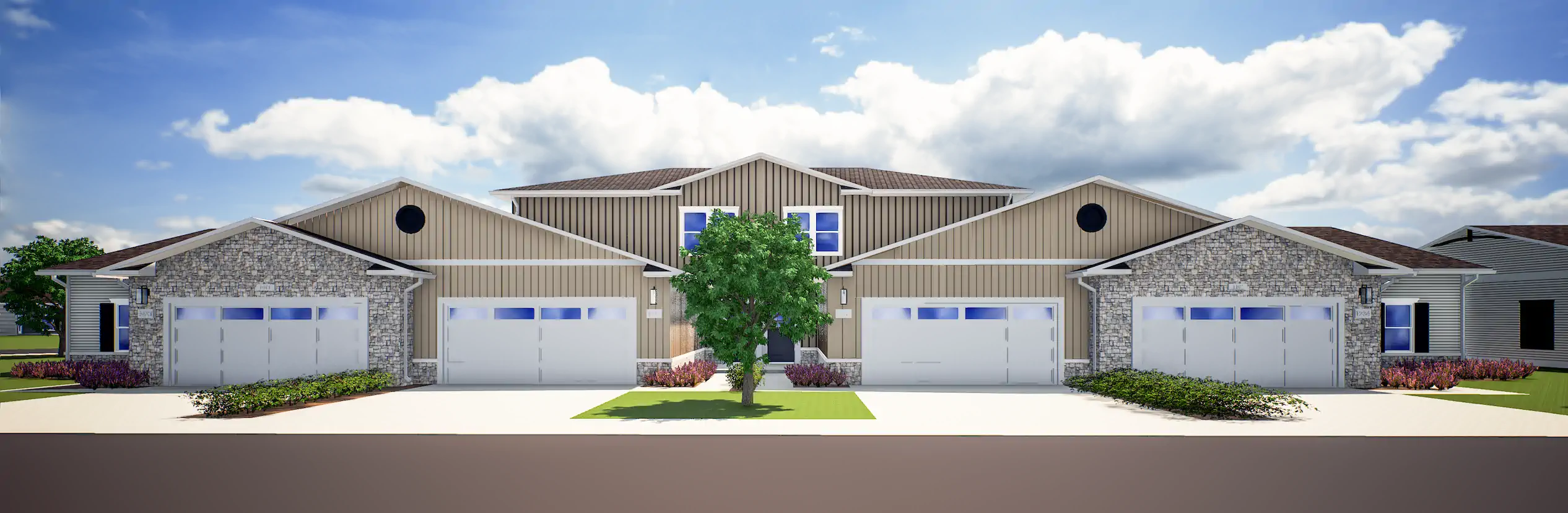 Building T front exterior at Lock Pointe Village