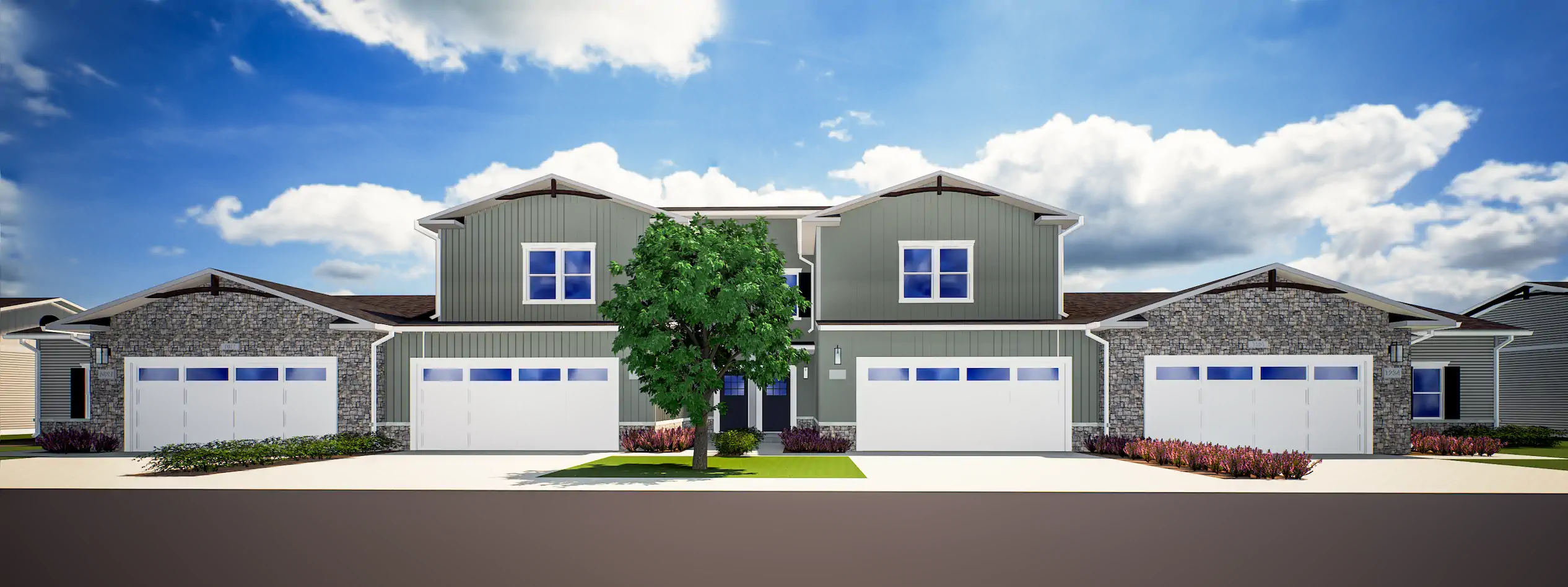 Building U front exterior at Lock Pointe Village