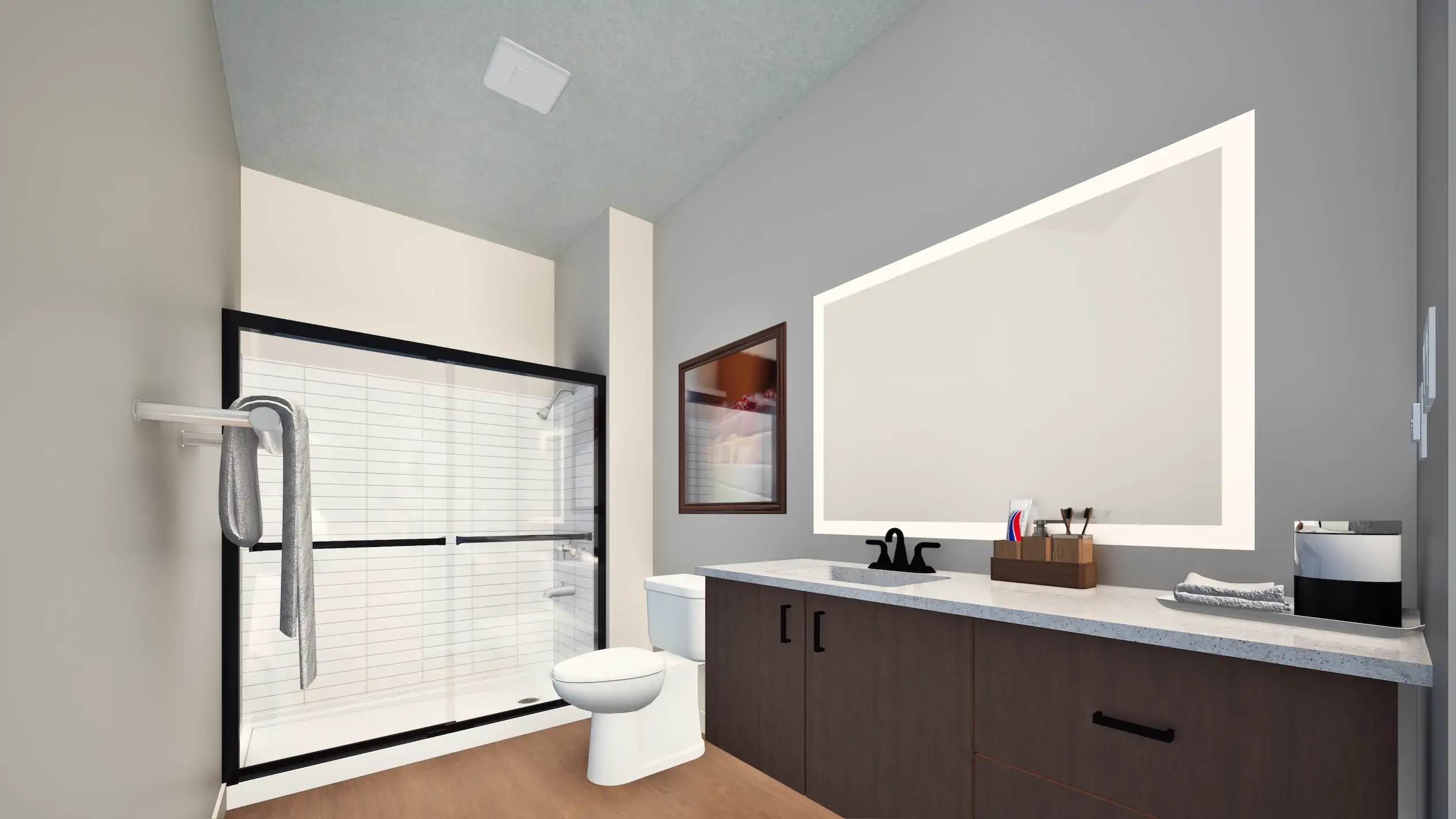 Master bathroom at Lock Pointe Village